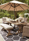 Beachcroft RECT Dining Table w/UMB OPT Milwaukee Furniture of Chicago - Furniture Store in Chicago Serving Humbolt Park, Roscoe Village, Avondale, & Homan Square