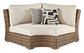 Beachcroft Curved Corner Chair w/Cushion Milwaukee Furniture of Chicago - Furniture Store in Chicago Serving Humbolt Park, Roscoe Village, Avondale, & Homan Square