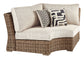 Beachcroft Curved Corner Chair w/Cushion Milwaukee Furniture of Chicago - Furniture Store in Chicago Serving Humbolt Park, Roscoe Village, Avondale, & Homan Square