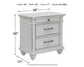 Kanwyn Three Drawer Night Stand Milwaukee Furniture of Chicago - Furniture Store in Chicago Serving Humbolt Park, Roscoe Village, Avondale, & Homan Square