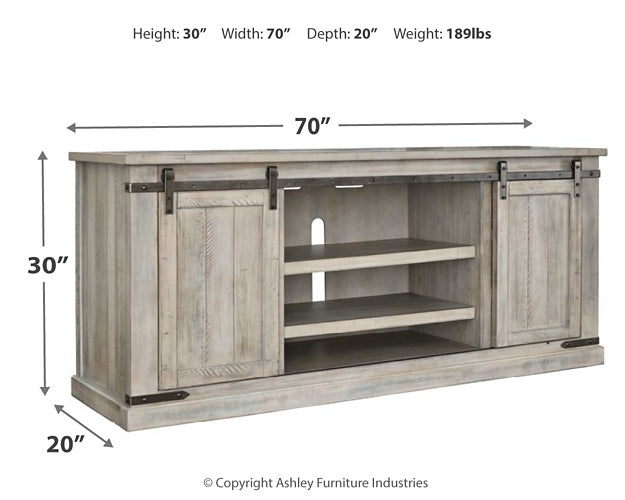Carynhurst Extra Large TV Stand Milwaukee Furniture of Chicago - Furniture Store in Chicago Serving Humbolt Park, Roscoe Village, Avondale, & Homan Square