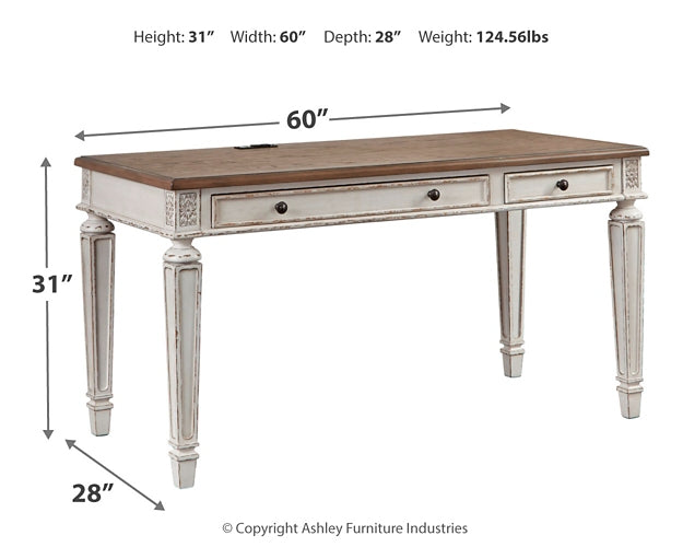 Realyn Home Office Desk Milwaukee Furniture of Chicago - Furniture Store in Chicago Serving Humbolt Park, Roscoe Village, Avondale, & Homan Square