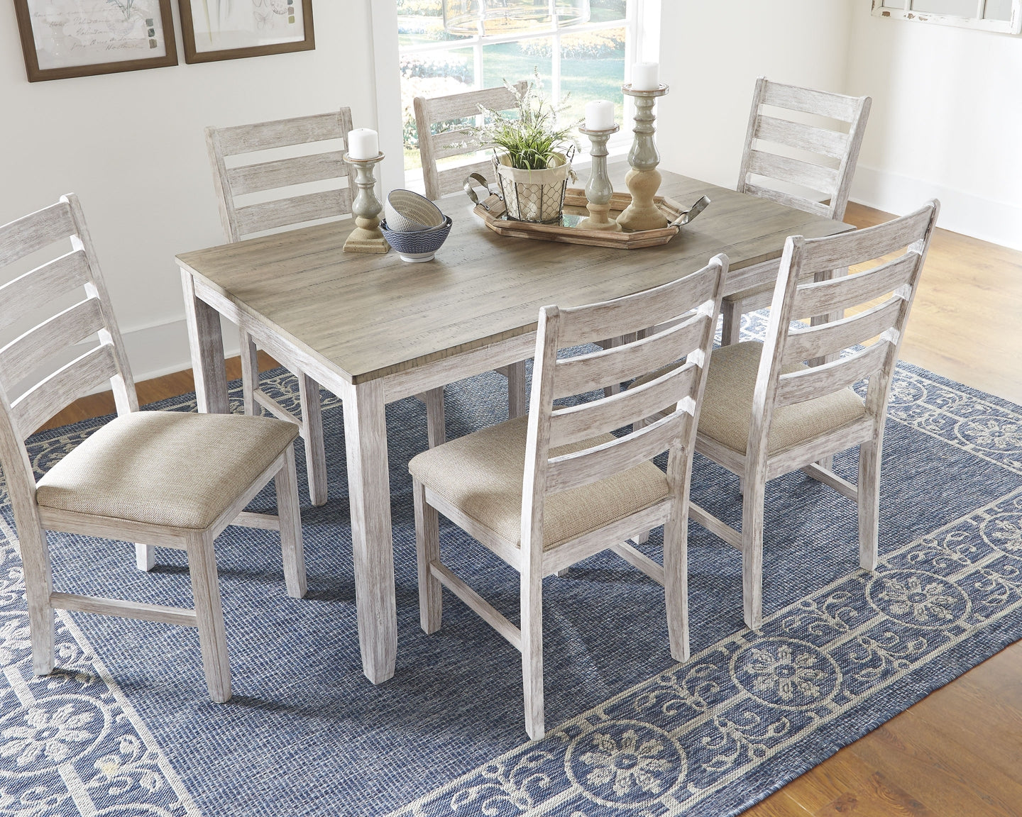 Skempton Dining Room Table Set (7/CN) Milwaukee Furniture of Chicago - Furniture Store in Chicago Serving Humbolt Park, Roscoe Village, Avondale, & Homan Square