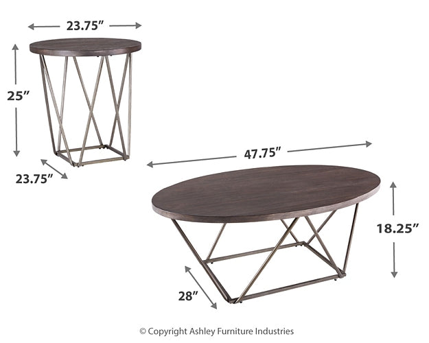 Neimhurst Occasional Table Set (3/CN) Milwaukee Furniture of Chicago - Furniture Store in Chicago Serving Humbolt Park, Roscoe Village, Avondale, & Homan Square