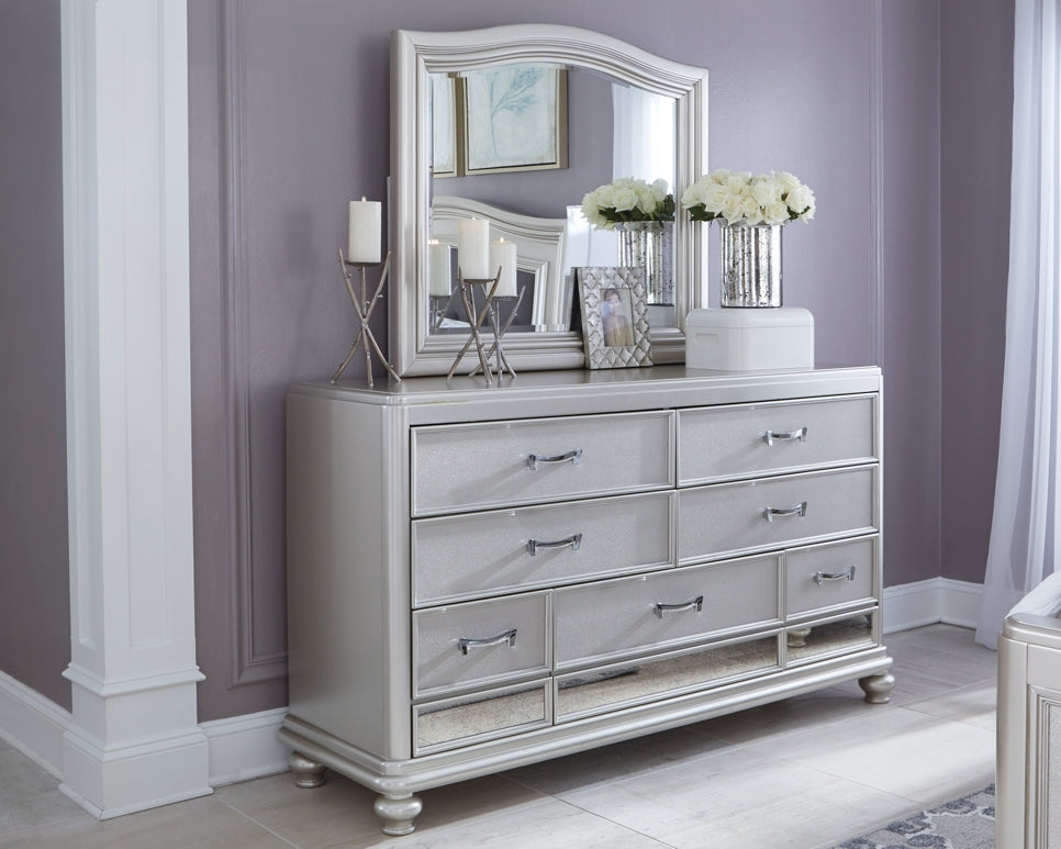 Coralayne Dresser and Mirror Milwaukee Furniture of Chicago - Furniture Store in Chicago Serving Humbolt Park, Roscoe Village, Avondale, & Homan Square
