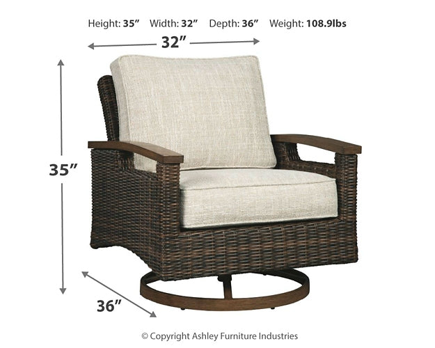 Paradise Trail Swivel Lounge Chair (2/CN) Milwaukee Furniture of Chicago - Furniture Store in Chicago Serving Humbolt Park, Roscoe Village, Avondale, & Homan Square