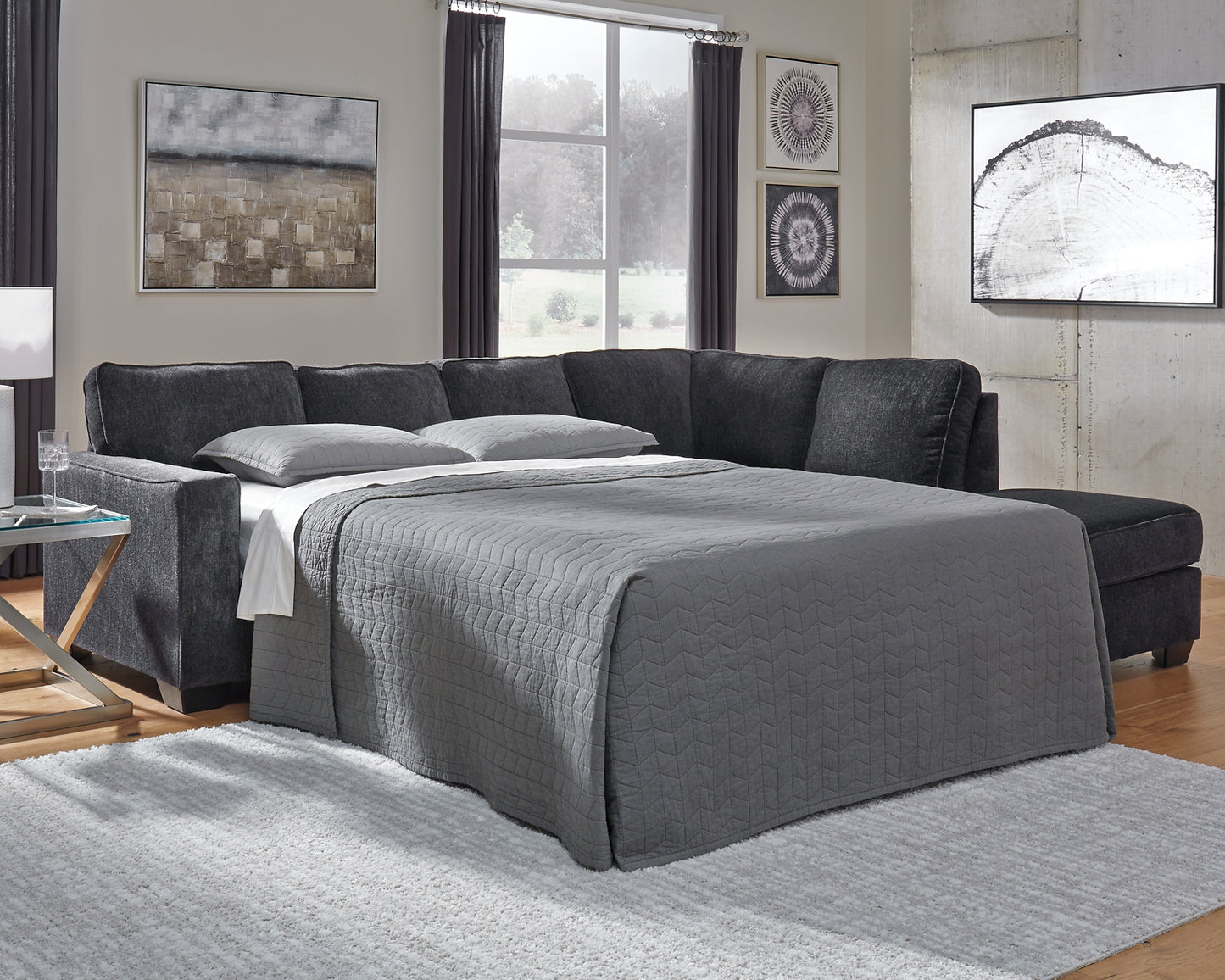 Altari 2-Piece Sleeper Sectional with Chaise Milwaukee Furniture of Chicago - Furniture Store in Chicago Serving Humbolt Park, Roscoe Village, Avondale, & Homan Square