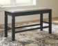 Tyler Creek DBL Counter UPH Bench (1/CN) Milwaukee Furniture of Chicago - Furniture Store in Chicago Serving Humbolt Park, Roscoe Village, Avondale, & Homan Square