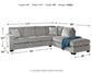 Altari 2-Piece Sleeper Sectional with Chaise Milwaukee Furniture of Chicago - Furniture Store in Chicago Serving Humbolt Park, Roscoe Village, Avondale, & Homan Square
