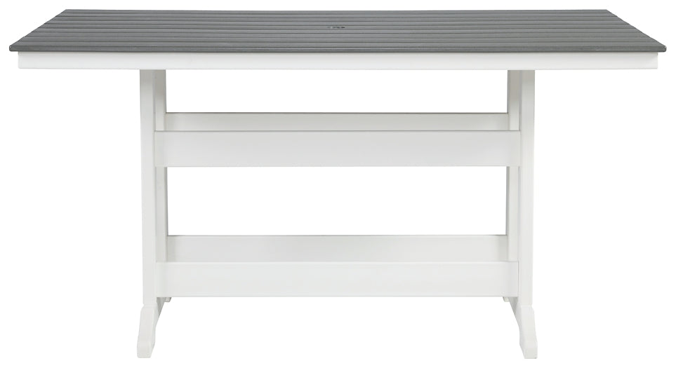 Transville RECT COUNTER TABLE W/UMB OPT Milwaukee Furniture of Chicago - Furniture Store in Chicago Serving Humbolt Park, Roscoe Village, Avondale, & Homan Square
