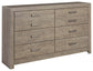 Culverbach Six Drawer Dresser Milwaukee Furniture of Chicago - Furniture Store in Chicago Serving Humbolt Park, Roscoe Village, Avondale, & Homan Square