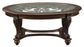Norcastle Oval Cocktail Table Milwaukee Furniture of Chicago - Furniture Store in Chicago Serving Humbolt Park, Roscoe Village, Avondale, & Homan Square