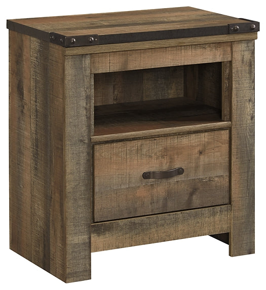 Trinell One Drawer Night Stand Milwaukee Furniture of Chicago - Furniture Store in Chicago Serving Humbolt Park, Roscoe Village, Avondale, & Homan Square