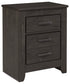 Brinxton Two Drawer Night Stand Milwaukee Furniture of Chicago - Furniture Store in Chicago Serving Humbolt Park, Roscoe Village, Avondale, & Homan Square
