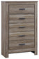 Zelen Five Drawer Chest Milwaukee Furniture of Chicago - Furniture Store in Chicago Serving Humbolt Park, Roscoe Village, Avondale, & Homan Square