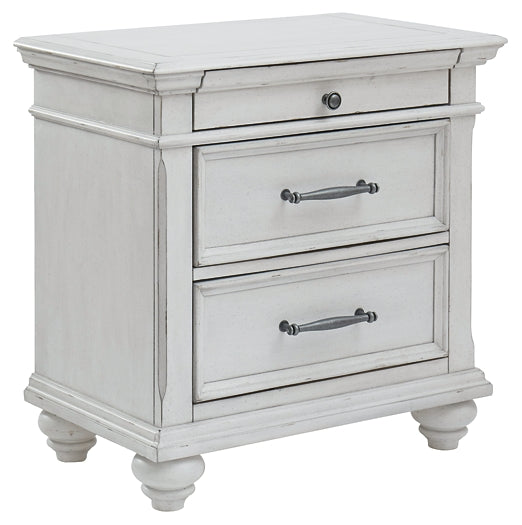 Kanwyn Three Drawer Night Stand Milwaukee Furniture of Chicago - Furniture Store in Chicago Serving Humbolt Park, Roscoe Village, Avondale, & Homan Square