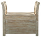 Fossil Ridge Accent Bench Milwaukee Furniture of Chicago - Furniture Store in Chicago Serving Humbolt Park, Roscoe Village, Avondale, & Homan Square