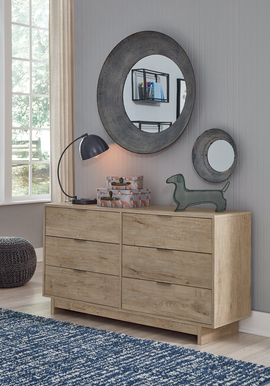 Oliah Six Drawer Dresser Milwaukee Furniture of Chicago - Furniture Store in Chicago Serving Humbolt Park, Roscoe Village, Avondale, & Homan Square