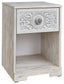 Paxberry One Drawer Night Stand Milwaukee Furniture of Chicago - Furniture Store in Chicago Serving Humbolt Park, Roscoe Village, Avondale, & Homan Square