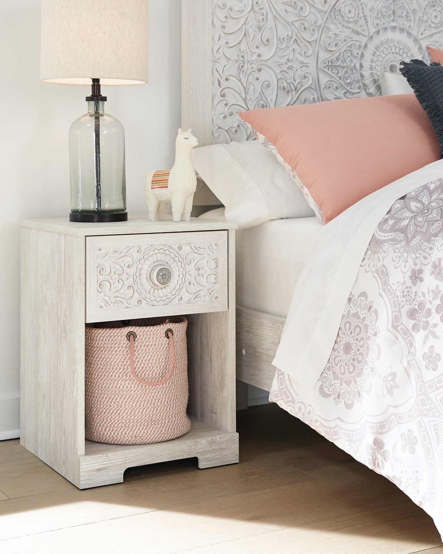 Paxberry One Drawer Night Stand Milwaukee Furniture of Chicago - Furniture Store in Chicago Serving Humbolt Park, Roscoe Village, Avondale, & Homan Square