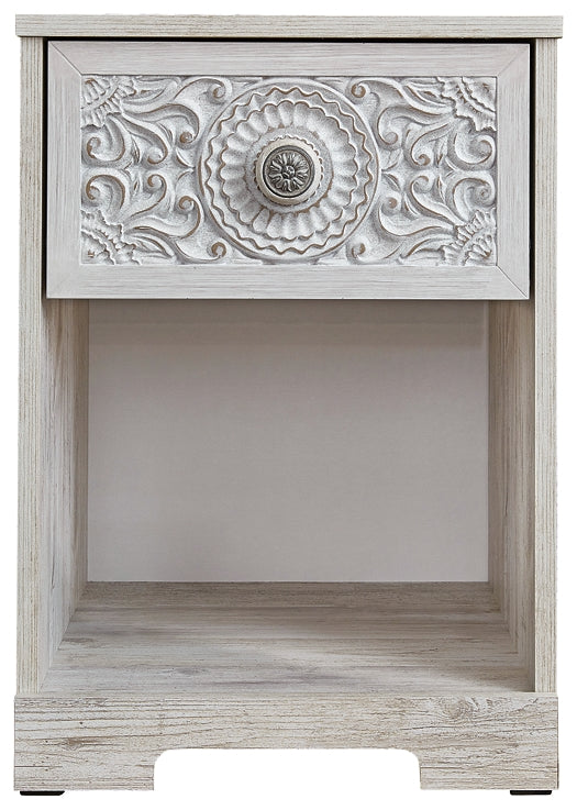 Paxberry One Drawer Night Stand Milwaukee Furniture of Chicago - Furniture Store in Chicago Serving Humbolt Park, Roscoe Village, Avondale, & Homan Square