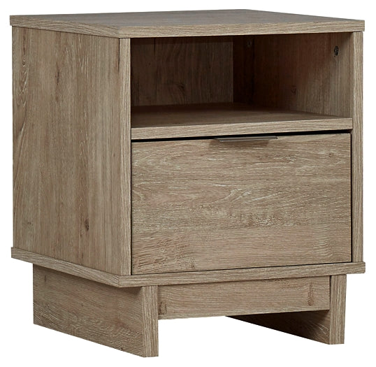 Oliah One Drawer Night Stand Milwaukee Furniture of Chicago - Furniture Store in Chicago Serving Humbolt Park, Roscoe Village, Avondale, & Homan Square