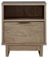 Oliah One Drawer Night Stand Milwaukee Furniture of Chicago - Furniture Store in Chicago Serving Humbolt Park, Roscoe Village, Avondale, & Homan Square