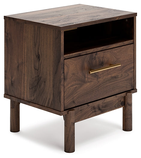 Calverson One Drawer Night Stand Milwaukee Furniture of Chicago - Furniture Store in Chicago Serving Humbolt Park, Roscoe Village, Avondale, & Homan Square