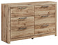 Hyanna Six Drawer Dresser Milwaukee Furniture of Chicago - Furniture Store in Chicago Serving Humbolt Park, Roscoe Village, Avondale, & Homan Square