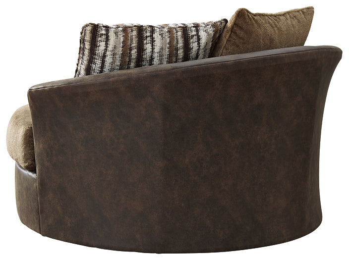 Alesbury Oversized Swivel Accent Chair Milwaukee Furniture of Chicago - Furniture Store in Chicago Serving Humbolt Park, Roscoe Village, Avondale, & Homan Square