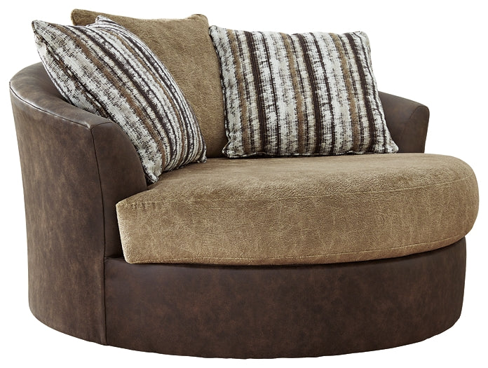 Alesbury Oversized Swivel Accent Chair Milwaukee Furniture of Chicago - Furniture Store in Chicago Serving Humbolt Park, Roscoe Village, Avondale, & Homan Square