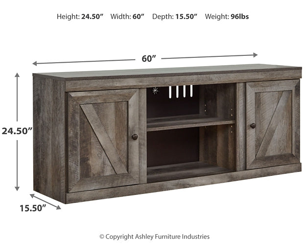 Wynnlow LG TV Stand w/Fireplace Option Milwaukee Furniture of Chicago - Furniture Store in Chicago Serving Humbolt Park, Roscoe Village, Avondale, & Homan Square