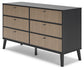 Charlang Six Drawer Dresser Milwaukee Furniture of Chicago - Furniture Store in Chicago Serving Humbolt Park, Roscoe Village, Avondale, & Homan Square