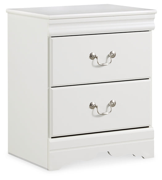Anarasia Two Drawer Night Stand Milwaukee Furniture of Chicago - Furniture Store in Chicago Serving Humbolt Park, Roscoe Village, Avondale, & Homan Square