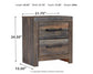 Drystan Two Drawer Night Stand Milwaukee Furniture of Chicago - Furniture Store in Chicago Serving Humbolt Park, Roscoe Village, Avondale, & Homan Square