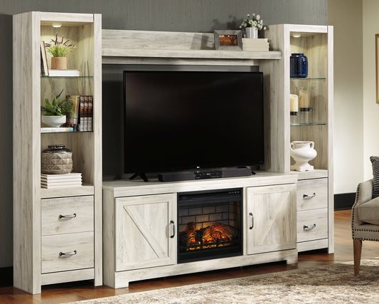 Bellaby 4-Piece Entertainment Center with Electric Fireplace Milwaukee Furniture of Chicago - Furniture Store in Chicago Serving Humbolt Park, Roscoe Village, Avondale, & Homan Square
