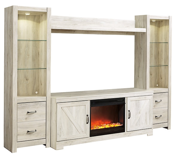 Bellaby 4-Piece Entertainment Center with Fireplace Milwaukee Furniture of Chicago - Furniture Store in Chicago Serving Humbolt Park, Roscoe Village, Avondale, & Homan Square