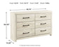 Cambeck Six Drawer Dresser Milwaukee Furniture of Chicago - Furniture Store in Chicago Serving Humbolt Park, Roscoe Village, Avondale, & Homan Square