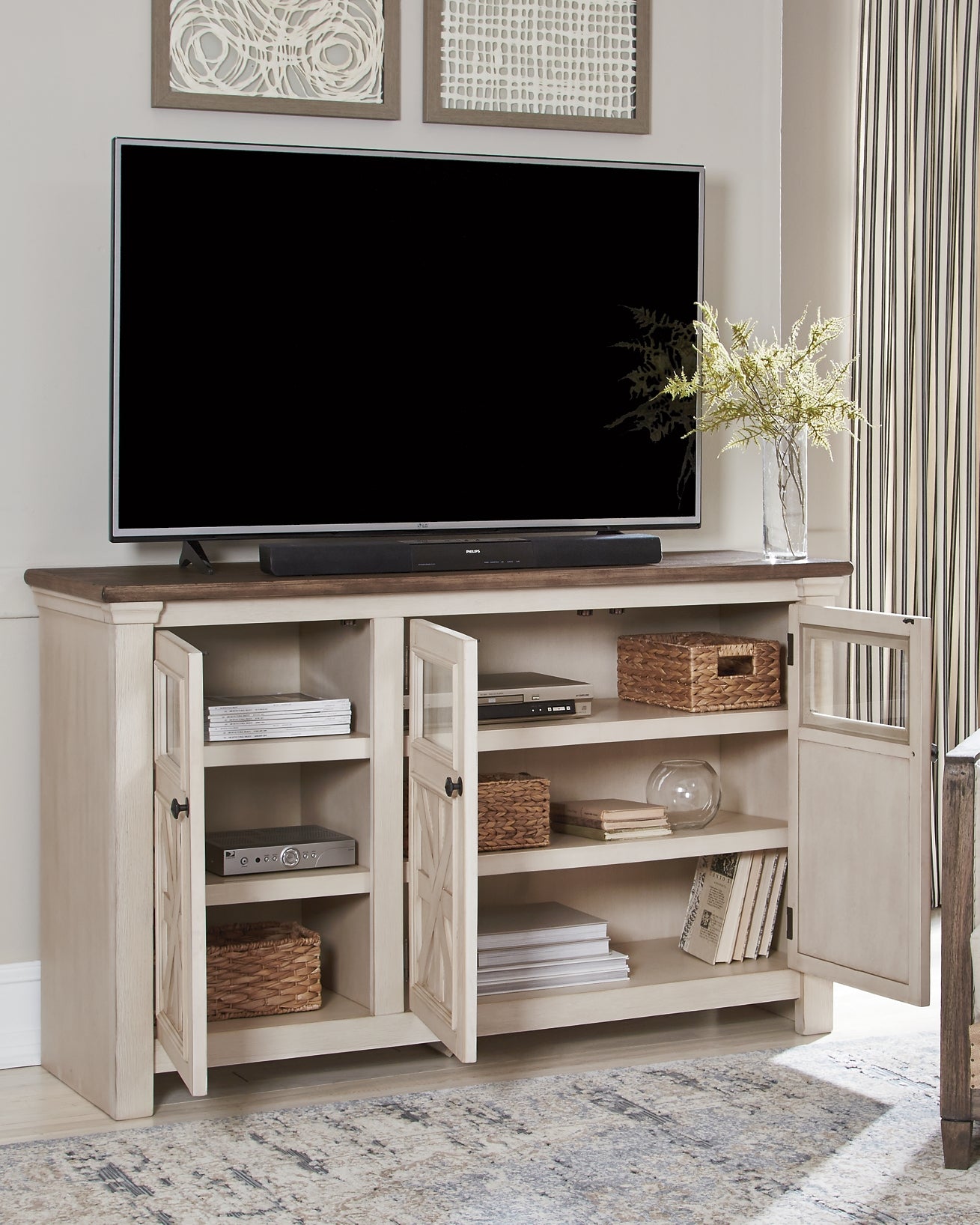 Bolanburg Large TV Stand Milwaukee Furniture of Chicago - Furniture Store in Chicago Serving Humbolt Park, Roscoe Village, Avondale, & Homan Square
