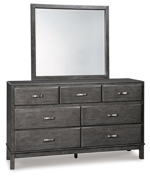 Caitbrook Dresser and Mirror Milwaukee Furniture of Chicago - Furniture Store in Chicago Serving Humbolt Park, Roscoe Village, Avondale, & Homan Square