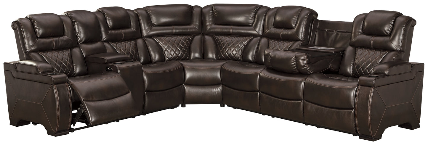 Warnerton 3-Piece Power Reclining Sectional Milwaukee Furniture of Chicago - Furniture Store in Chicago Serving Humbolt Park, Roscoe Village, Avondale, & Homan Square