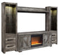 Wynnlow 4-Piece Entertainment Center with Electric Fireplace Milwaukee Furniture of Chicago - Furniture Store in Chicago Serving Humbolt Park, Roscoe Village, Avondale, & Homan Square