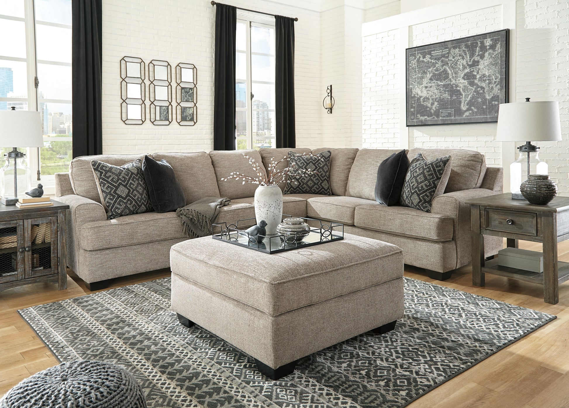Bovarian 3-Piece Sectional Milwaukee Furniture of Chicago - Furniture Store in Chicago Serving Humbolt Park, Roscoe Village, Avondale, & Homan Square