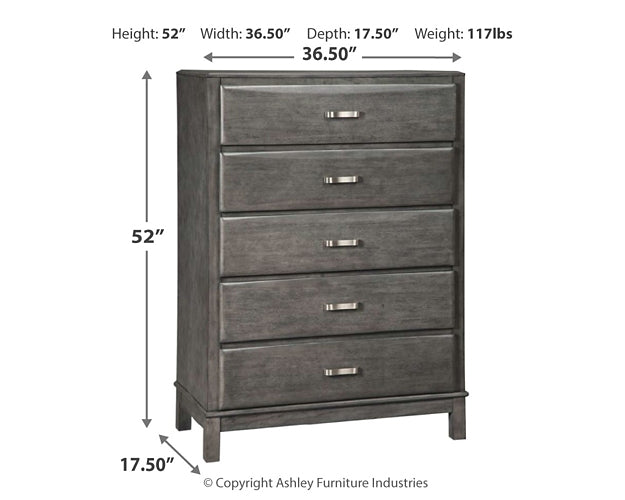 Caitbrook Five Drawer Chest Milwaukee Furniture of Chicago - Furniture Store in Chicago Serving Humbolt Park, Roscoe Village, Avondale, & Homan Square