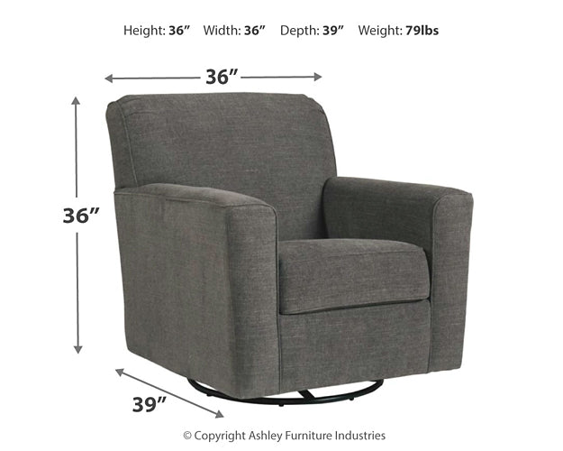 Alcona Swivel Glider Accent Chair Milwaukee Furniture of Chicago - Furniture Store in Chicago Serving Humbolt Park, Roscoe Village, Avondale, & Homan Square