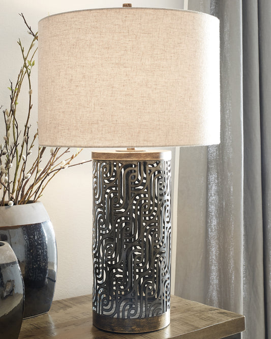 Dayo Metal Table Lamp (1/CN) Milwaukee Furniture of Chicago - Furniture Store in Chicago Serving Humbolt Park, Roscoe Village, Avondale, & Homan Square
