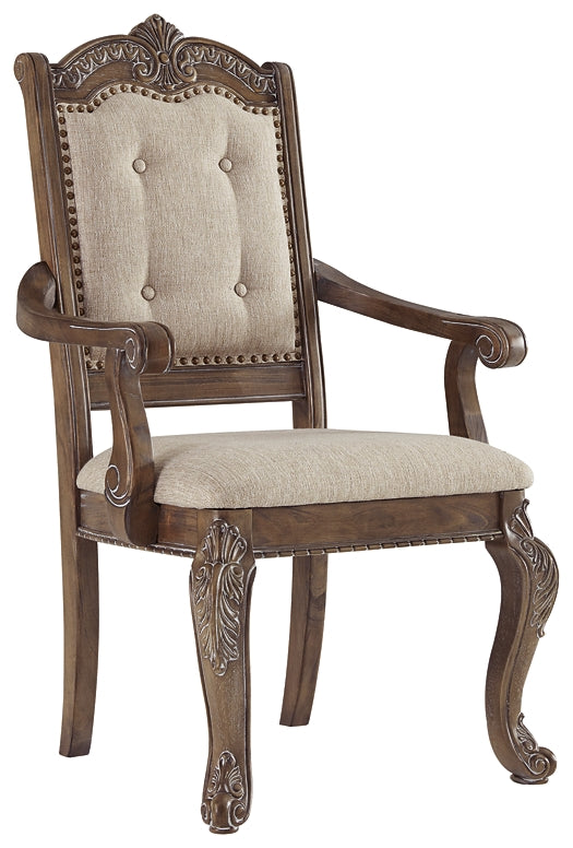 Charmond Dining UPH Arm Chair (2/CN) Milwaukee Furniture of Chicago - Furniture Store in Chicago Serving Humbolt Park, Roscoe Village, Avondale, & Homan Square