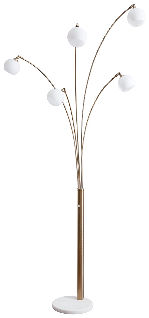Taliya Metal Arc Lamp (1/CN) Milwaukee Furniture of Chicago - Furniture Store in Chicago Serving Humbolt Park, Roscoe Village, Avondale, & Homan Square