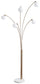 Taliya Metal Arc Lamp (1/CN) Milwaukee Furniture of Chicago - Furniture Store in Chicago Serving Humbolt Park, Roscoe Village, Avondale, & Homan Square