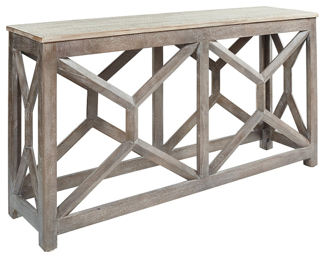 Lanzburg Console Sofa Table Milwaukee Furniture of Chicago - Furniture Store in Chicago Serving Humbolt Park, Roscoe Village, Avondale, & Homan Square